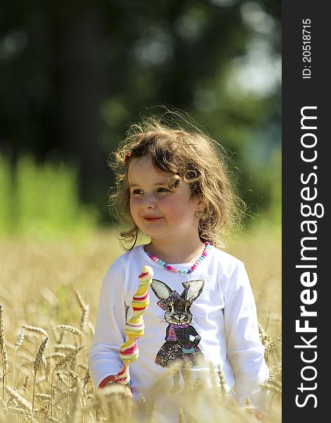 Little girl in Field