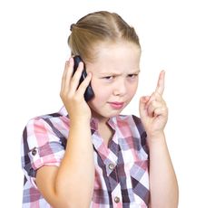 The Beautiful Girl Speaks On The Phone Royalty Free Stock Image The Beautiful Girl Speaks On The Phone Royalty Free Stock Image