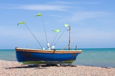 Fishing Boat On Beach Royalty Free Stock Photography