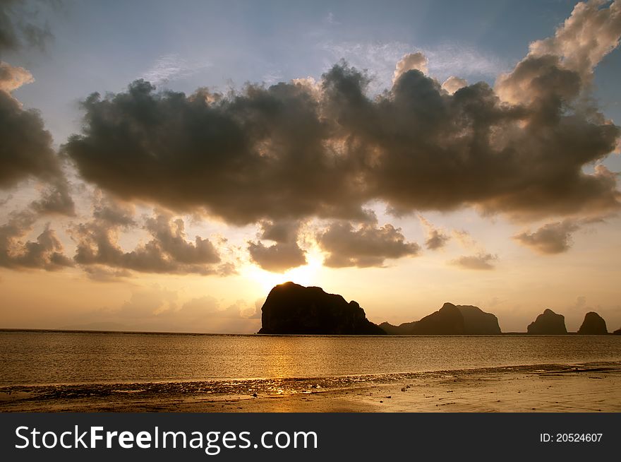 Andaman Sea at Southern, Thailand.