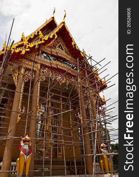 Build the church in the temple of thailand. Build the church in the temple of thailand