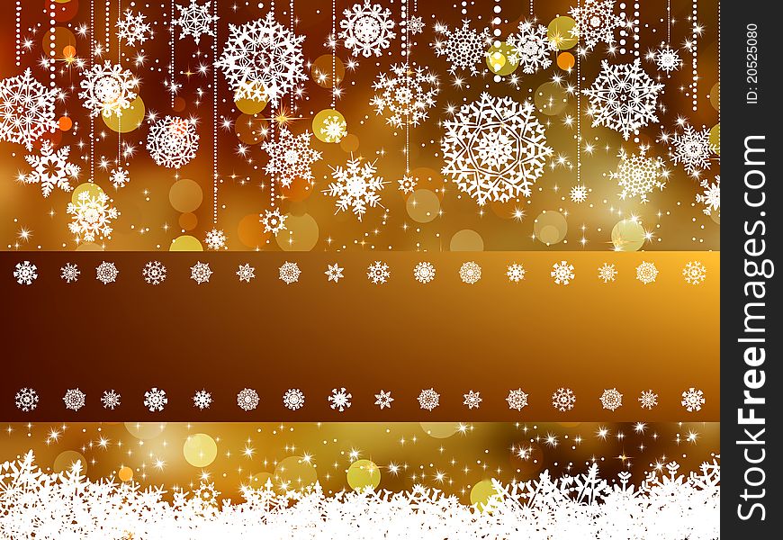 Elegant christmas background. EPS 8 vector file included
