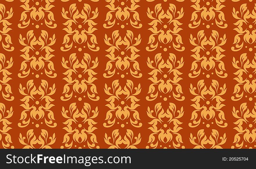 Seamless Damask Background