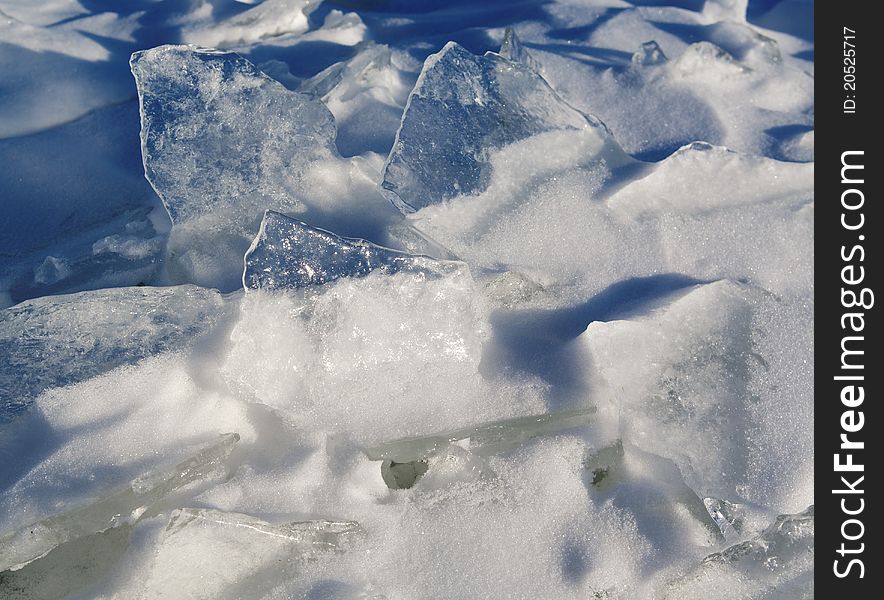 Break ice in the cool winter.