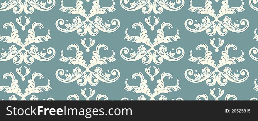 Seamless Damask background. Great for wallpapers
