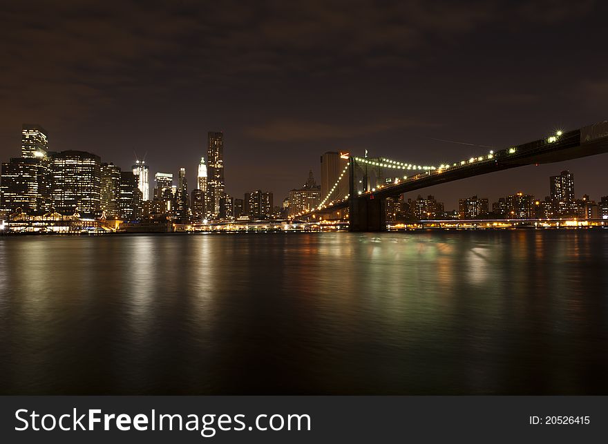 Brooklyn Bridge By Night