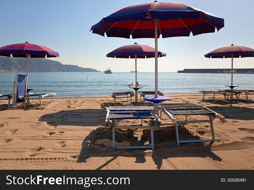 Sand Beach In Giardini Naxos, Sicily