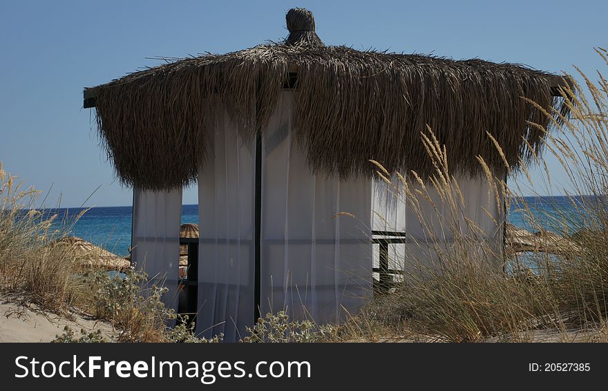 A shanty near the beach in the Mediterranean. A shanty near the beach in the Mediterranean