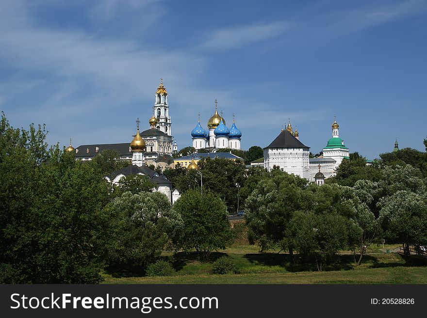 Architectural Ensemble of the Trinity Sergius Lavra in Sergiev Posad. Russian Federation