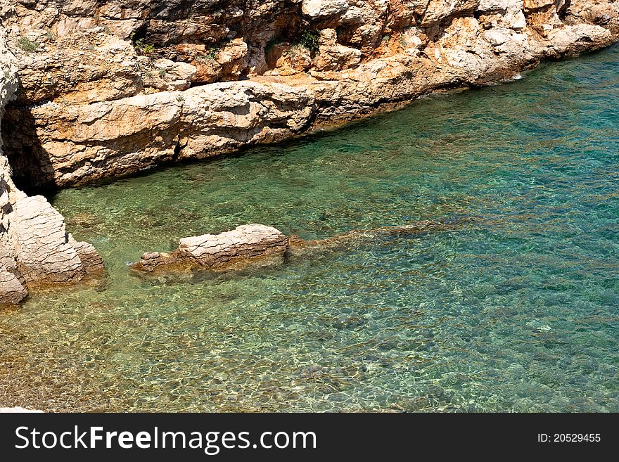 Beautiful sea in islan of Krk in Croatia. Beautiful sea in islan of Krk in Croatia