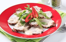 Thinly Sliced Pork Tenderloin Royalty Free Stock Image Thinly Sliced Pork Tenderloin Royalty Free Stock Image