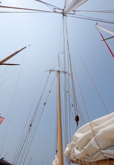 Views Of The Private Sail Yacht. Stock Photography Views Of The Private Sail Yacht. Stock Photography