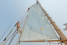 Views Of The Private Sail Yacht. Stock Photo Views Of The Private Sail Yacht. Stock Photo