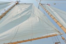Views Of The Private Sail Yacht. Royalty Free Stock Photo Views Of The Private Sail Yacht. Royalty Free Stock Photo