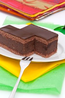 Chocolate Cake With Rum Royalty Free Stock Photography Chocolate Cake With Rum Royalty Free Stock Photography