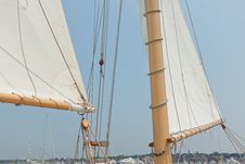 Views Of The Private Sail Yacht. Royalty Free Stock Photos Views Of The Private Sail Yacht. Royalty Free Stock Photos