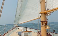 Views Of The Private Sail Yacht. Royalty Free Stock Photography Views Of The Private Sail Yacht. Royalty Free Stock Photography