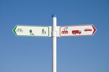 Environmental Road Sign Stock Images Environmental Road Sign Stock Images