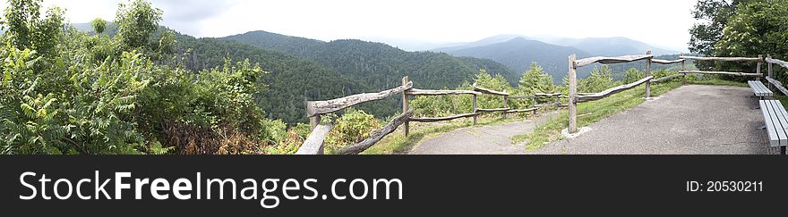 This is a panorama on the Foothills Parkway between Gatlinburg, TN and Interstate 40 East. This is a panorama on the Foothills Parkway between Gatlinburg, TN and Interstate 40 East.