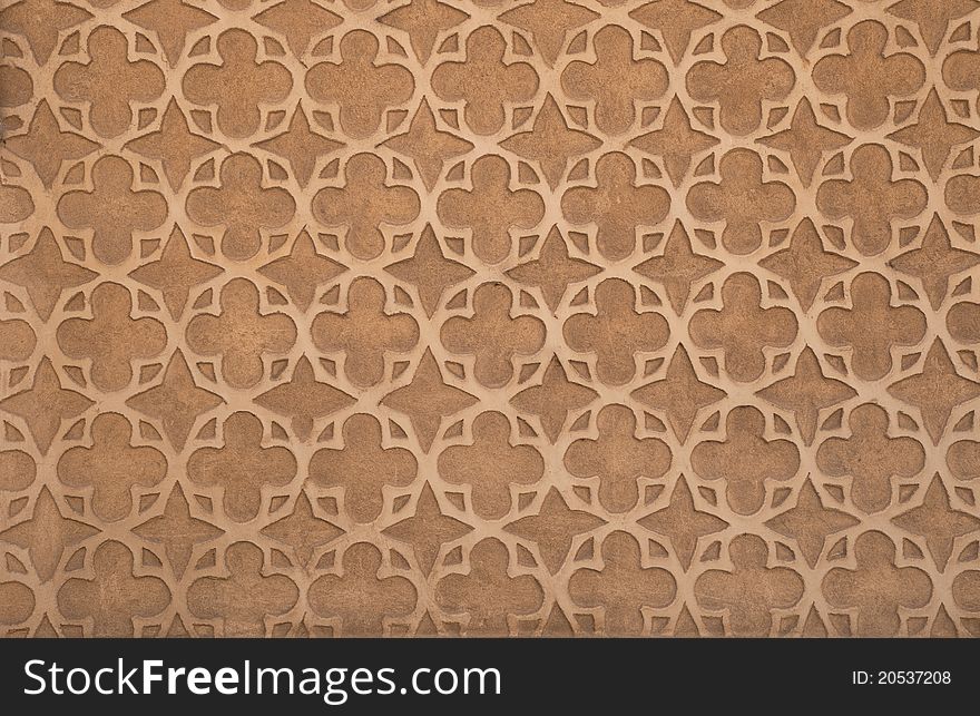 Old Spanish Decorated Wall Background