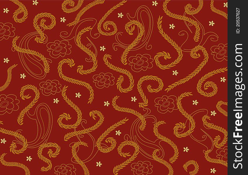 Abstract paisley theme, illustration, background. Abstract paisley theme, illustration, background