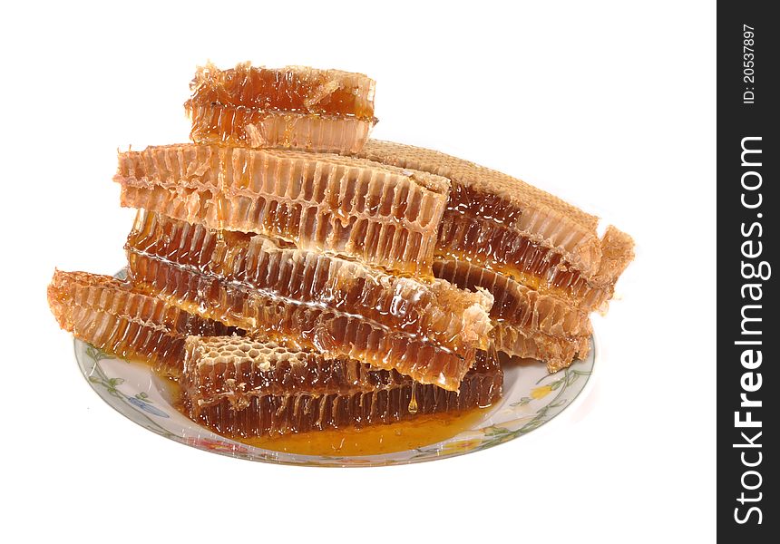 Honeycombs with honey