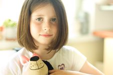 Girl With A Toy Stock Photography Girl With A Toy Stock Photography
