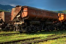 Freight Train HDR Royalty Free Stock Image Freight Train HDR Royalty Free Stock Image