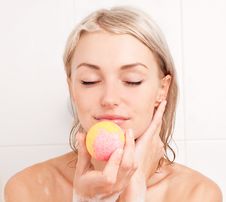 Woman Taking A Bath Stock Photo Woman Taking A Bath Stock Photo