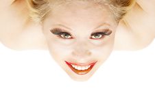 Beautiful Blond From Above Royalty Free Stock Photo Beautiful Blond From Above Royalty Free Stock Photo