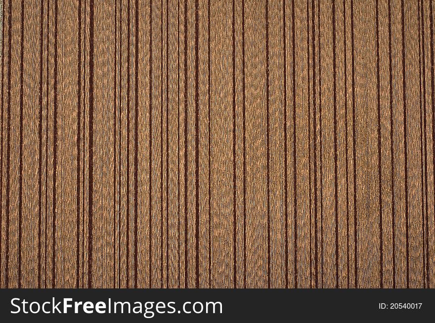 Brown striped textile wallpaper background. Brown striped textile wallpaper background.