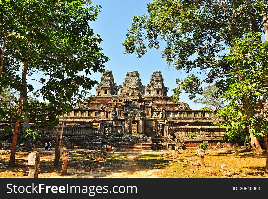 Temple near angkor wat, siem reap, cambodia