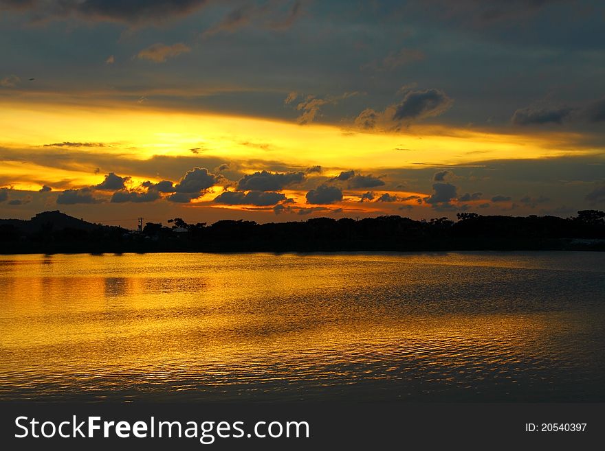 Sunset Along The Coast