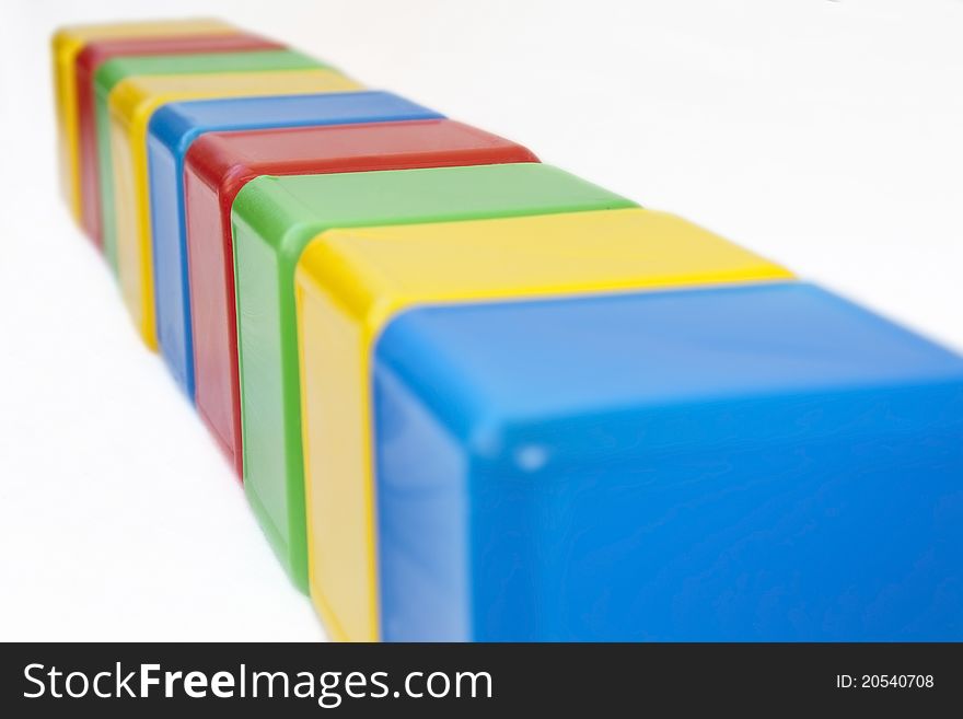 Cubes on a white background.