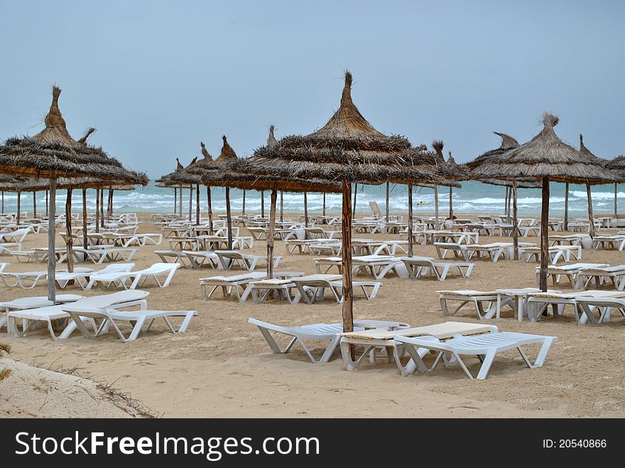 Beach of djerba in tunisia