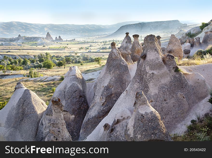 Weathered Limestone Formation Cappadocia, Turkey