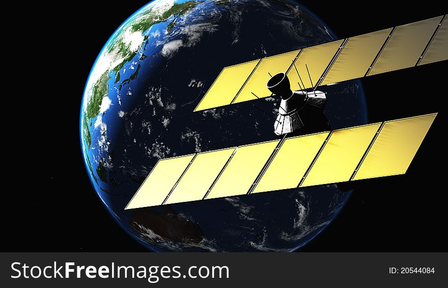 Image of the artificial satellite