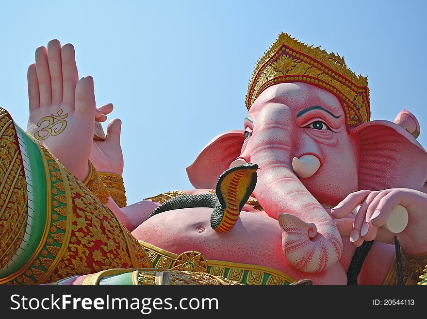 Hindu god, Ganesh statue in Thailand