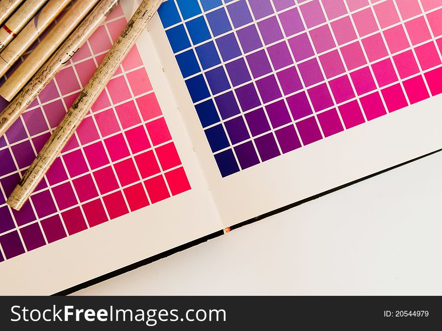Special color book printing, color control. Special color book printing, color control