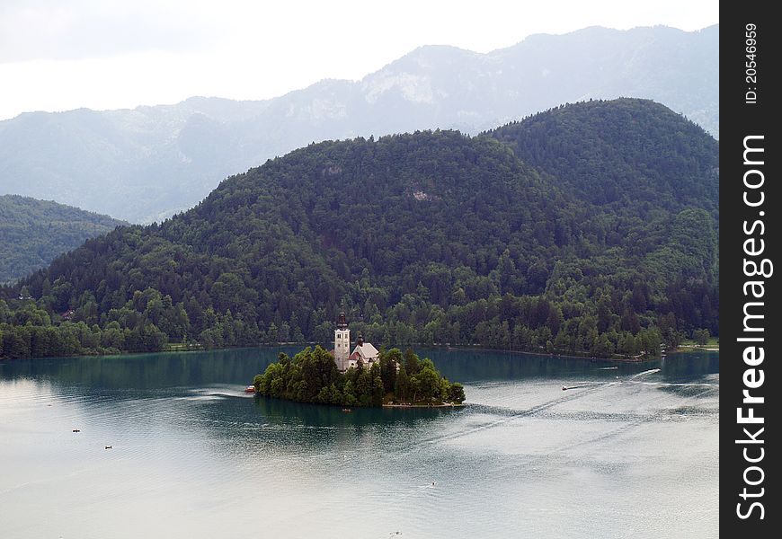 Church of Bled on an island