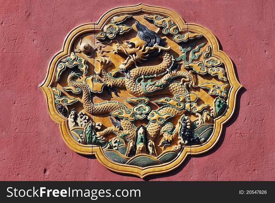Chinese decorative design panel