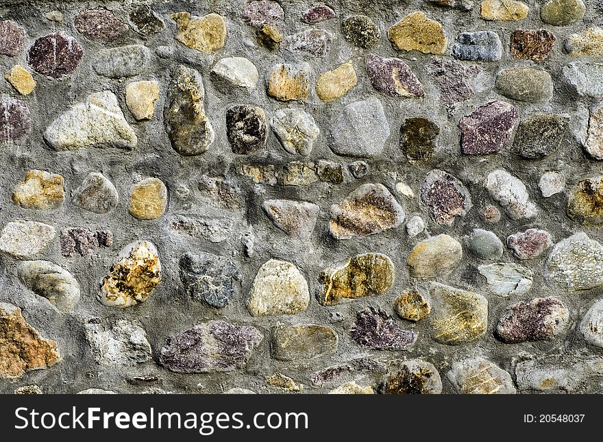 Close up shoot of a stone wall. Close up shoot of a stone wall