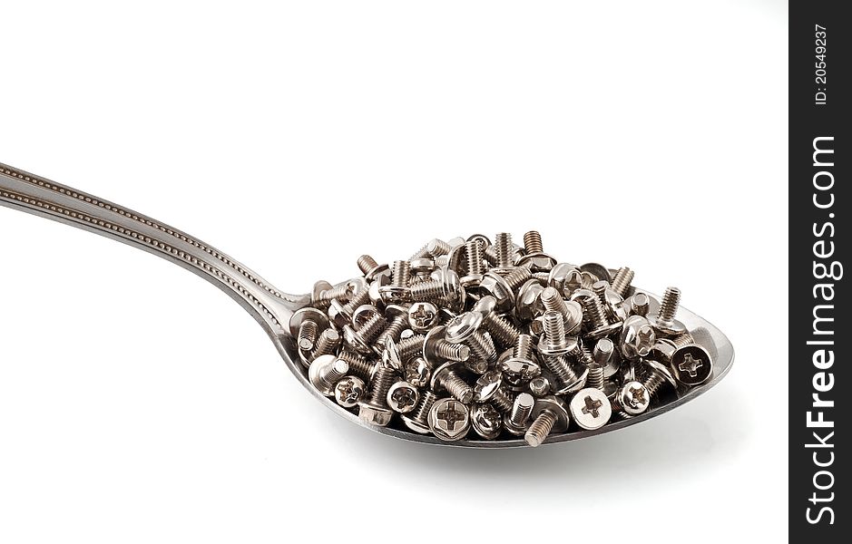 Spoon with screws