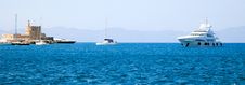 Ships In Bay Royalty Free Stock Photo Ships In Bay Royalty Free Stock Photo