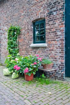 Sidewall Of An Old Dutch Farmhouse Royalty Free Stock Image Sidewall Of An Old Dutch Farmhouse Royalty Free Stock Image