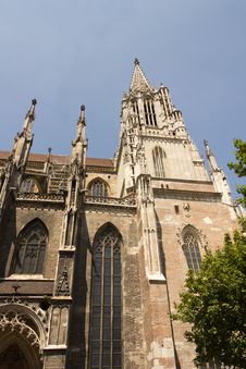 Medieval Cathedral Of Ulm, In Southern Germany Royalty Free Stock Image