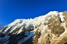 Top Of High Mountains, Covered By Snow. Stock Photography Top Of High Mountains, Covered By Snow. Stock Photography