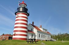 West Quoddy Head Lighthouse, Maine Royalty Free Stock Image West Quoddy Head Lighthouse, Maine Royalty Free Stock Image