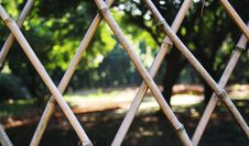 The Park Bamboo Fence Stock Photography The Park Bamboo Fence Stock Photography