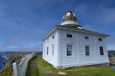 Lighthouse At Cape Speare, Canada Royalty Free Stock Photos Lighthouse At Cape Speare, Canada Royalty Free Stock Photos